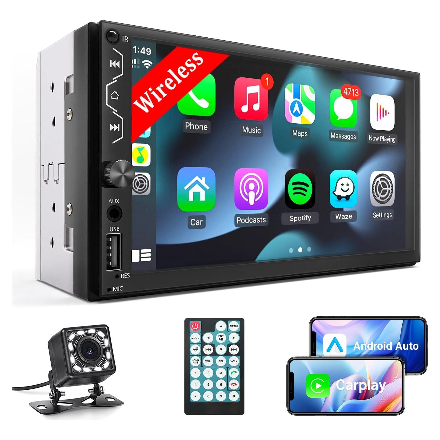 Estéreo de coche Leadfan X5W 7" Carplay y Android Auto