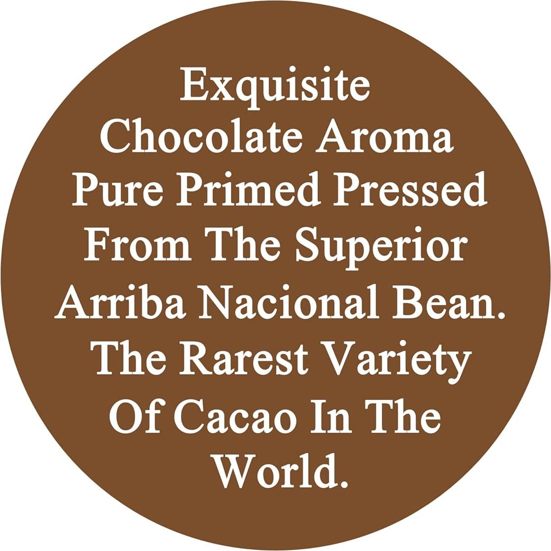 Manteca de Cacao Cruda 227 g Arriba Nacional 100% Pura