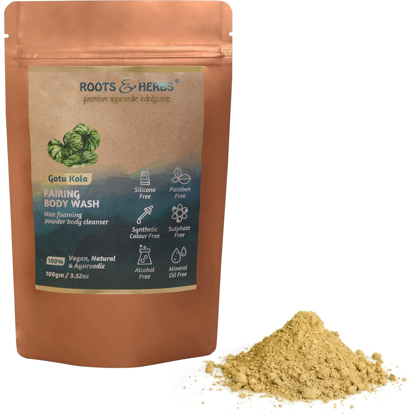 Polvo de Baño Ayurvédico Roots & Herbs Gotu Kola 100g