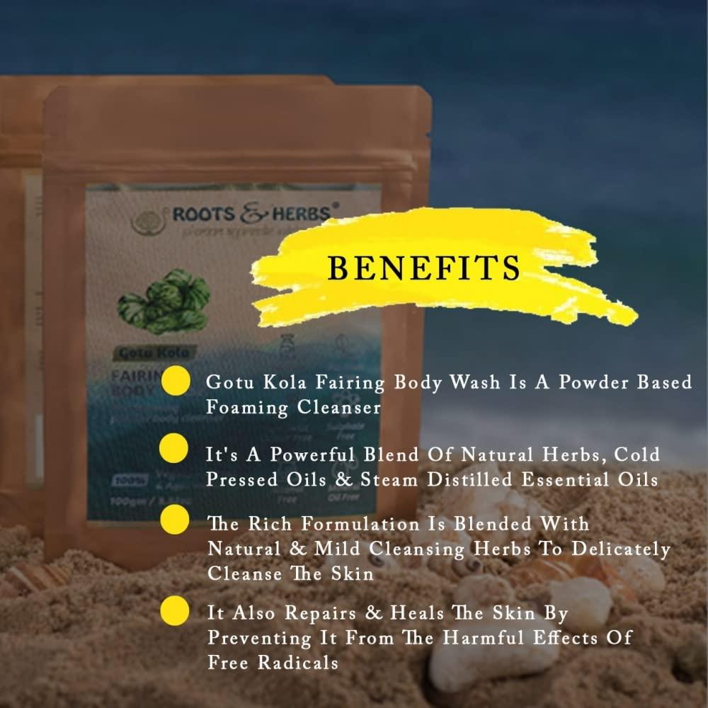 Polvo de Baño Ayurvédico Roots & Herbs Gotu Kola 100g