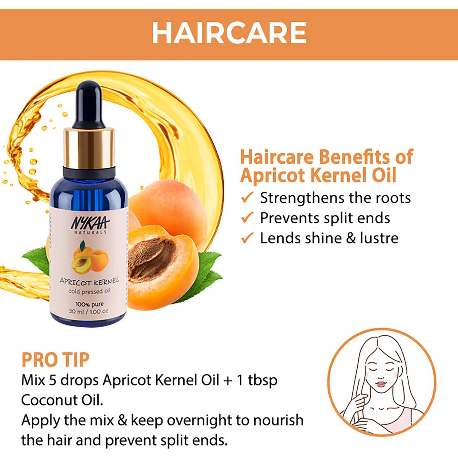 Aceite de Hueso de Albaricoque Nykaa Naturals 28.5 g - Facial y Cabello