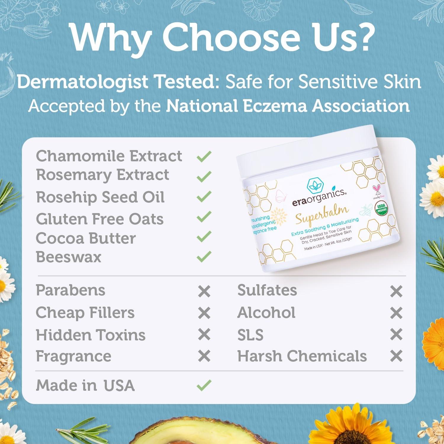 Ungüento Curativo Era Organics 113.4g para Bebés - Eccema