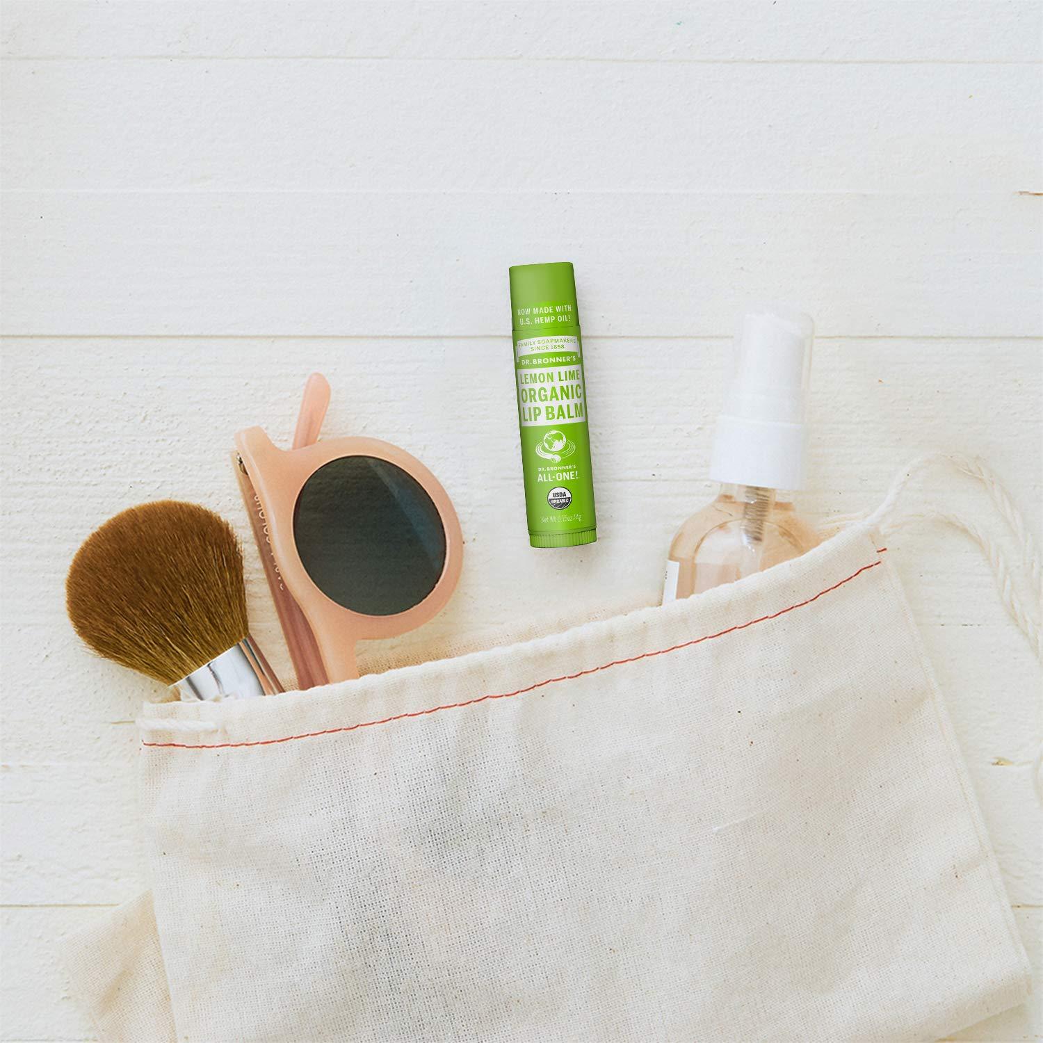 Bálsamo Labial Orgánico Dr. Bronner 6-Pack 4.25g Hidratante Limón Lima