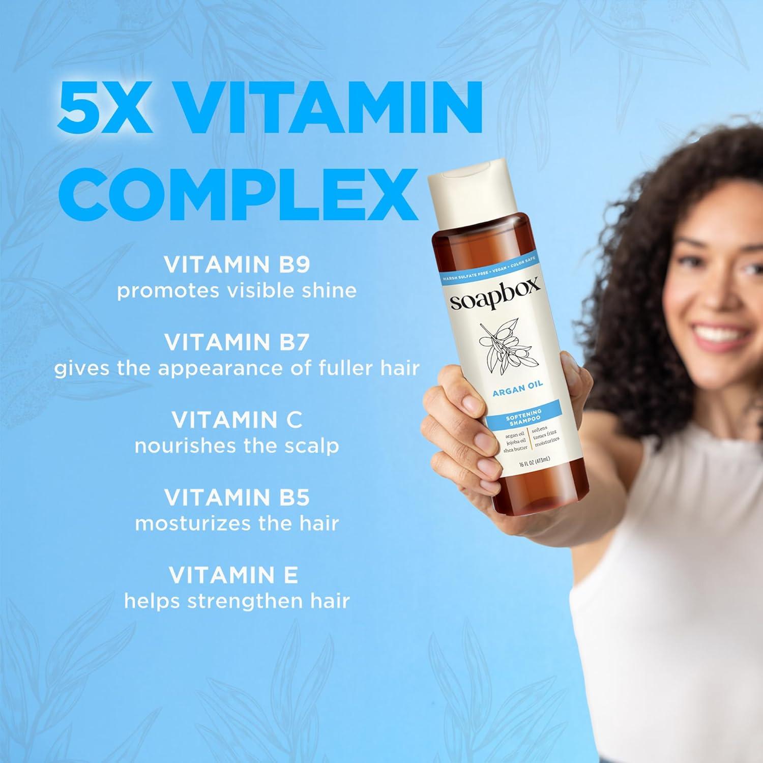 Acondicionador Vegano Soapbox Aceite de Argán 1L Libre de Sulfatos