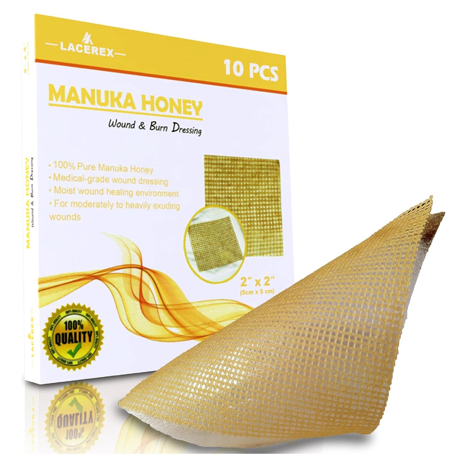 Vendas de Miel Manuka AWD - Parches Médicos 10 Unidades 5.08cm