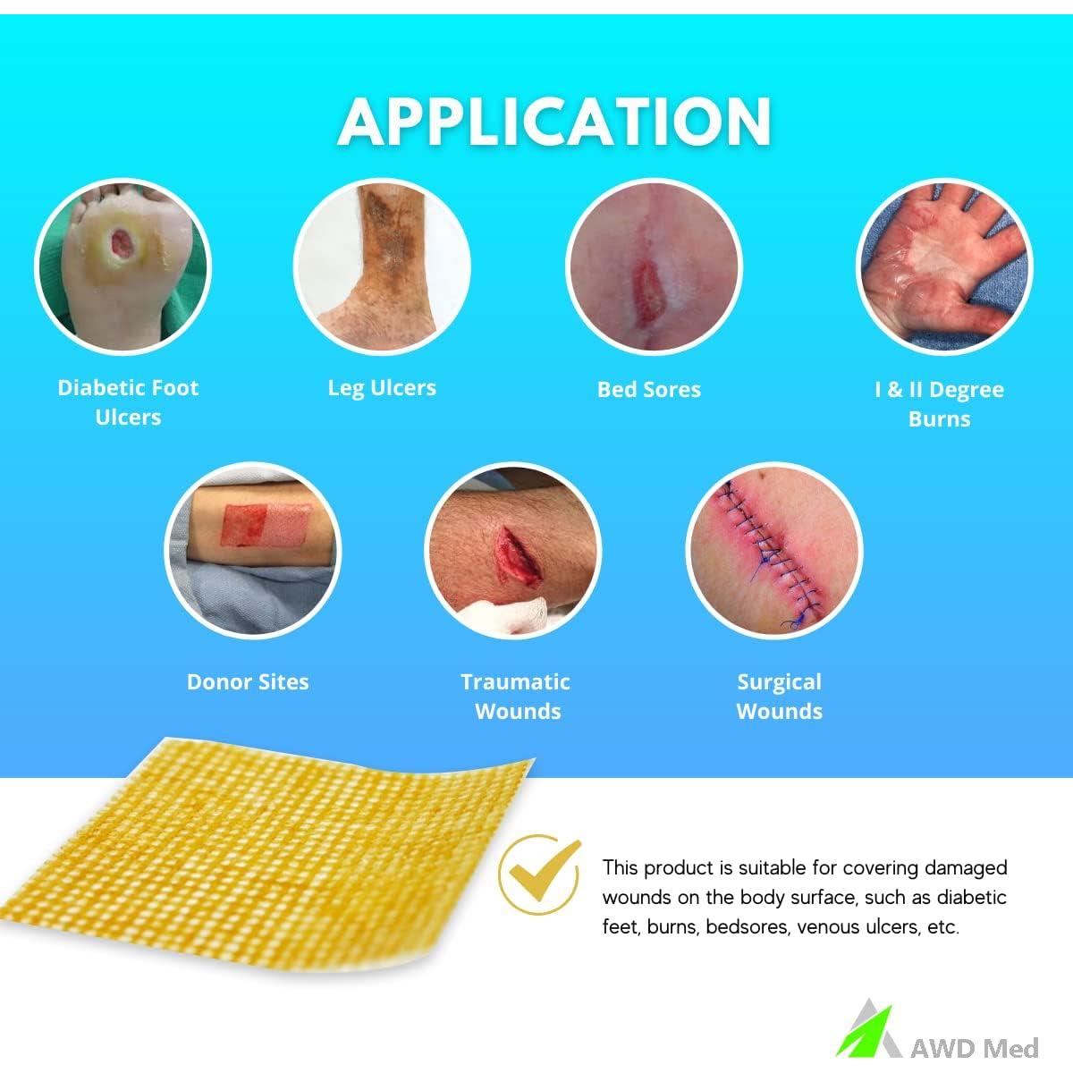 Vendas de Miel Manuka AWD - Parches Médicos 10 Unidades 5.08cm