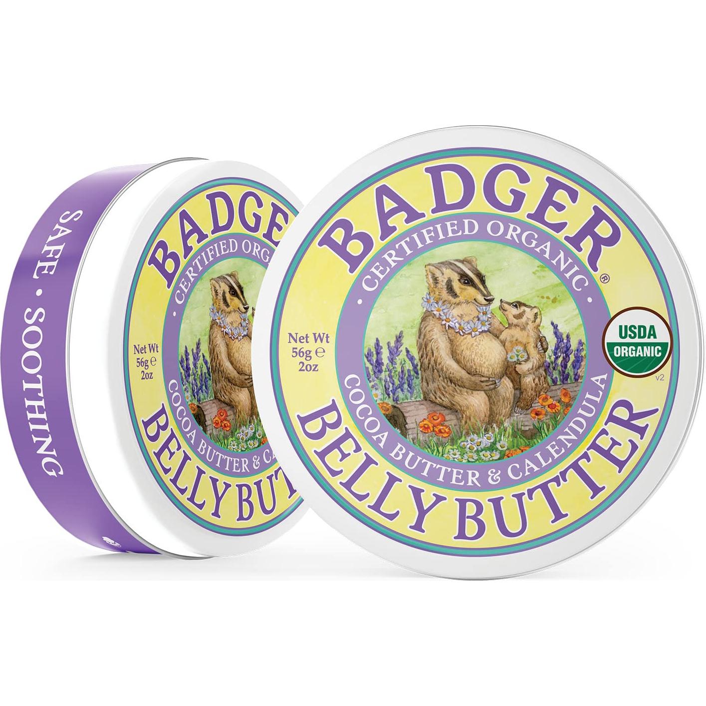 Mantequilla de Vientre Badger 56.7g - Crema Orgánica para Estrías