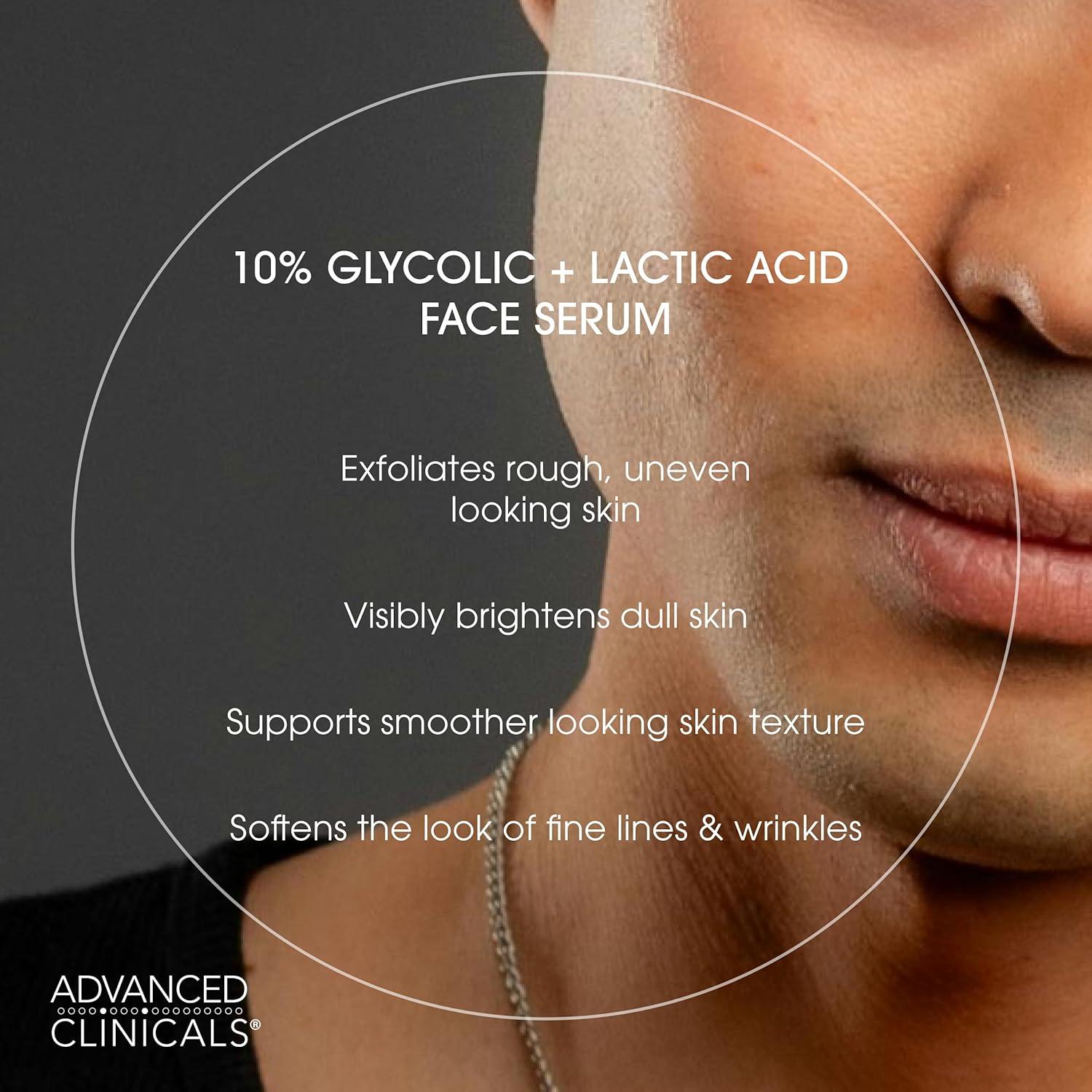 Suero Exfoliante Facial Advanced Clinicals 51.24 ml - Ácido Glicólico 10%