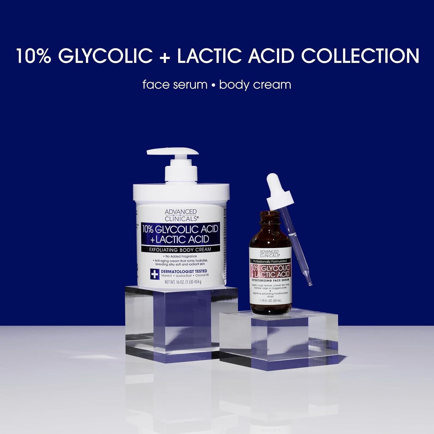 Suero Exfoliante Facial Advanced Clinicals 51.24 ml - Ácido Glicólico 10%