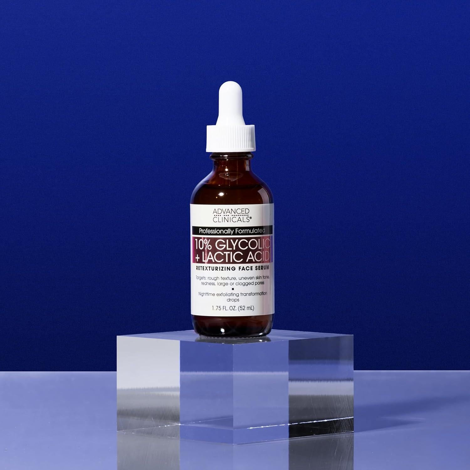 Suero Exfoliante Facial Advanced Clinicals 51.24 ml - Ácido Glicólico 10%