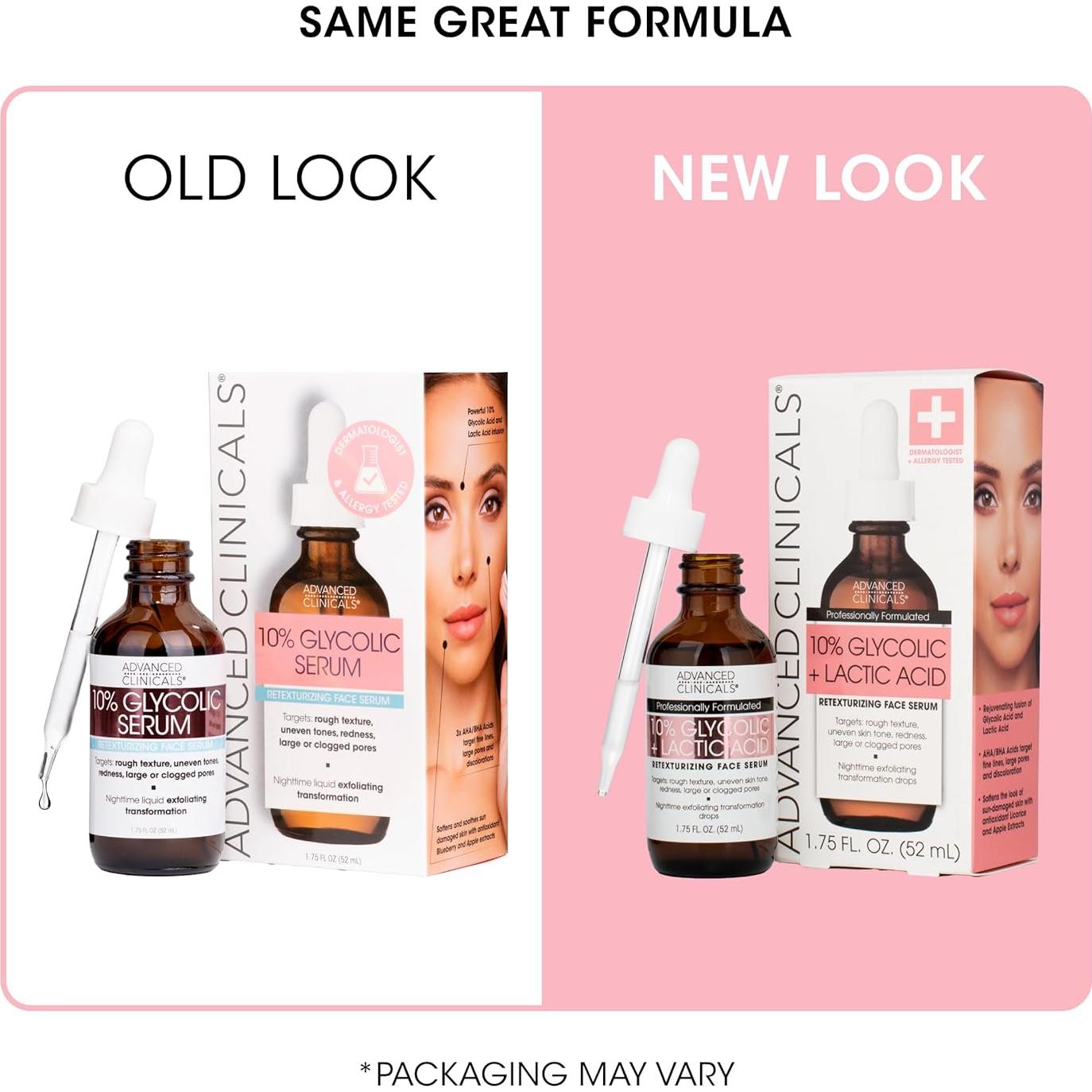 Suero Exfoliante Facial Advanced Clinicals 51.24 ml - Ácido Glicólico 10%