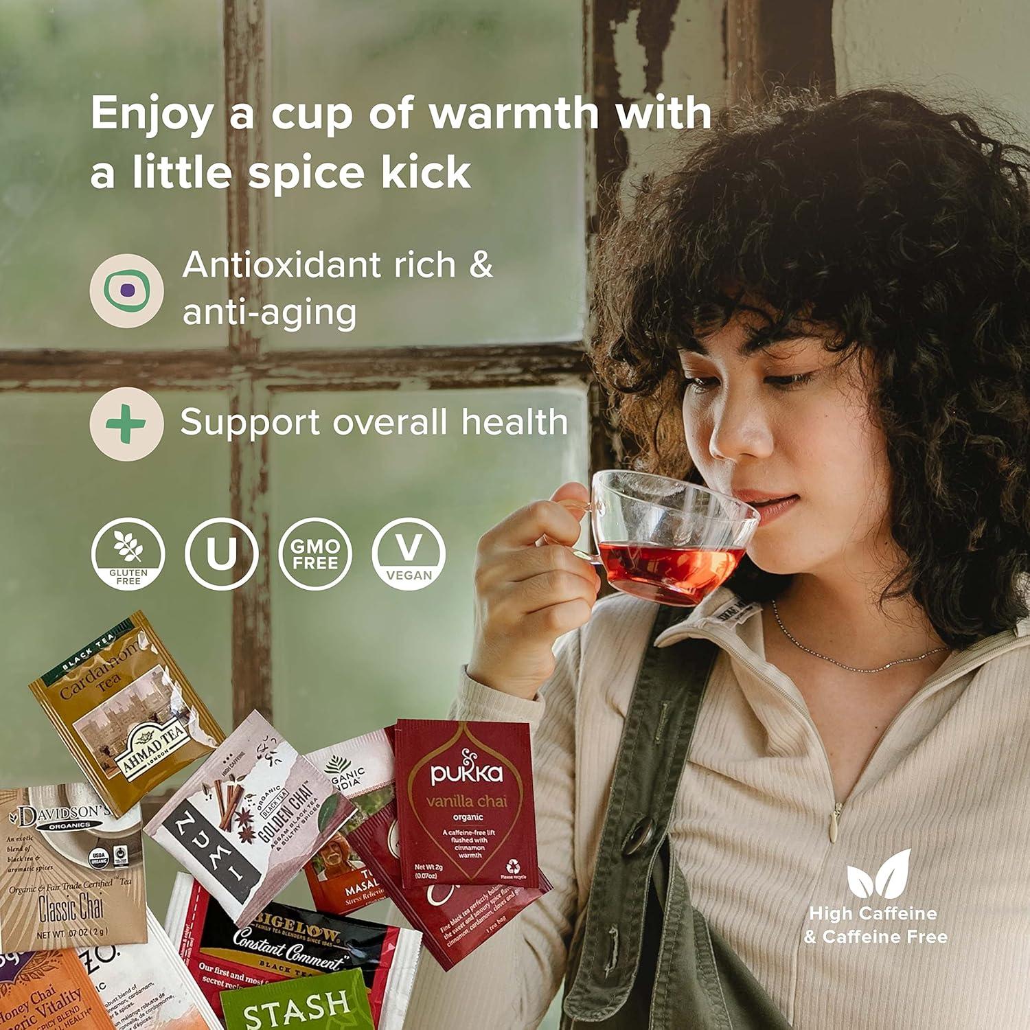 Set de Muestra de Té Chai Sippingly - 40 Bolsitas Naturales