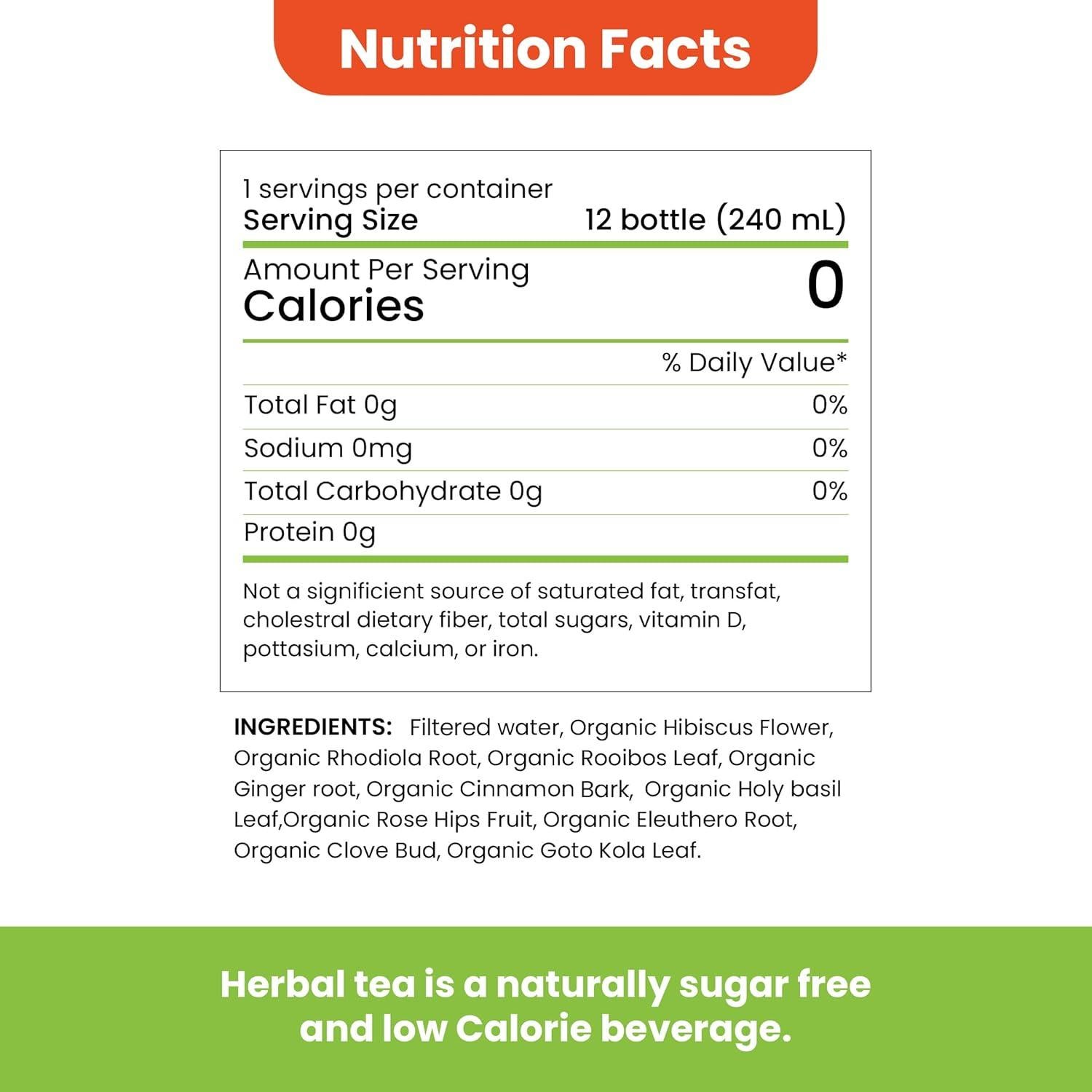 Té Detox Herbal Teaonic Amo Mis Glándulas Suprarrenales 12x240ml