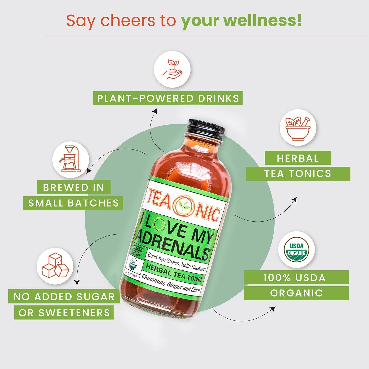 Té Detox Herbal Teaonic Amo Mis Glándulas Suprarrenales 12x240ml