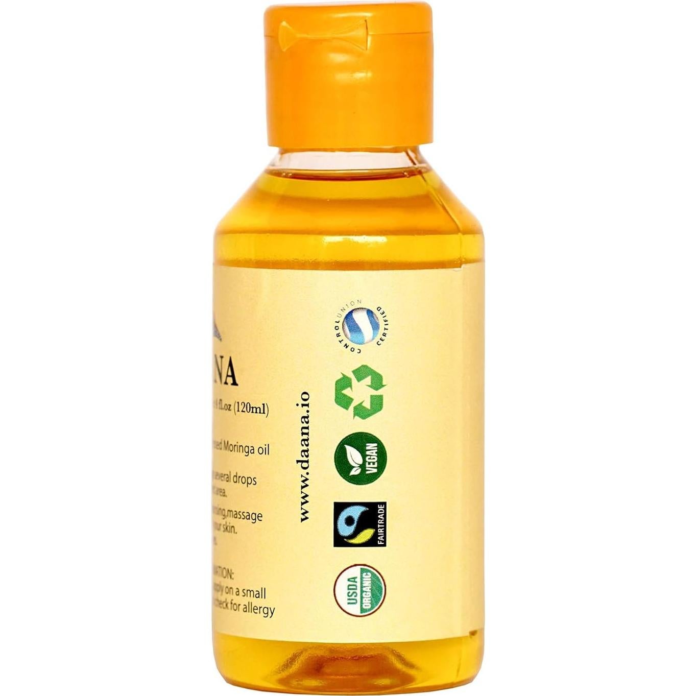 Aceite de Moringa Daana Orgánico 118 ml - Hidratante Piel y Cabello