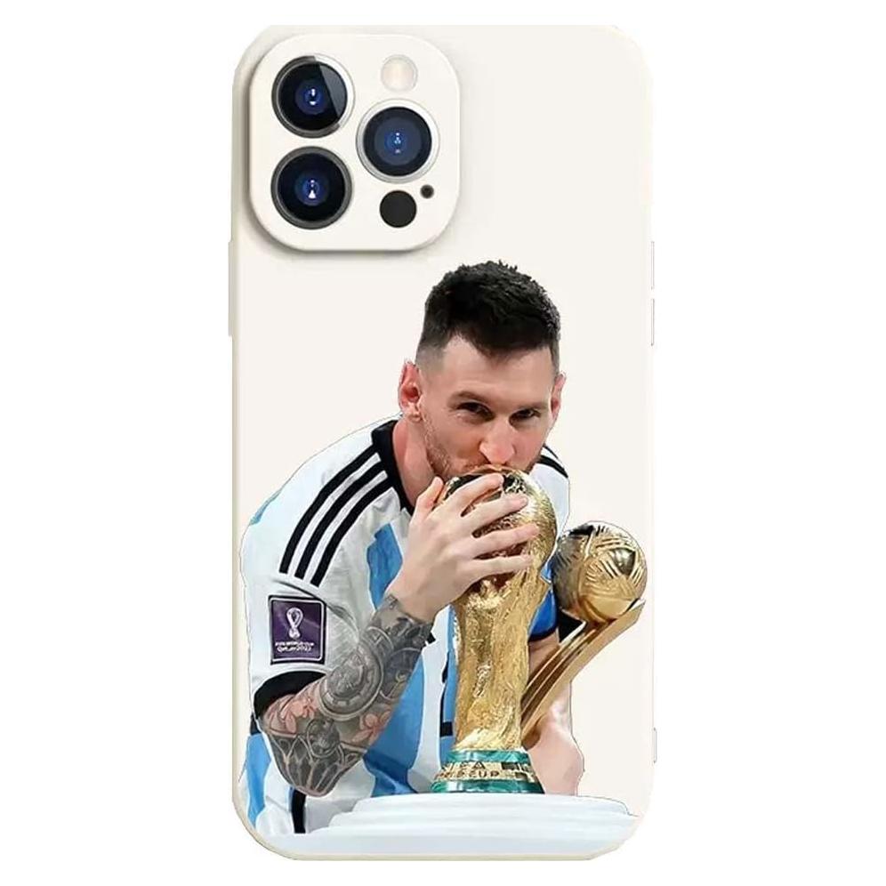 Funda para iPhone 16 Pro Max ZERMU, Silicona TPU, Diseño Fútbol
