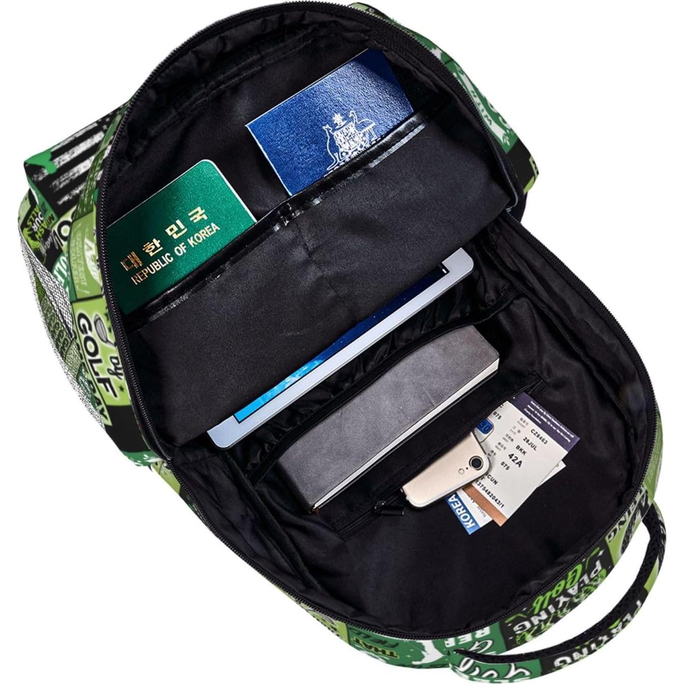 Mochila Escolar Deportiva COOLHERO 40 cm Tema Golf Unisex