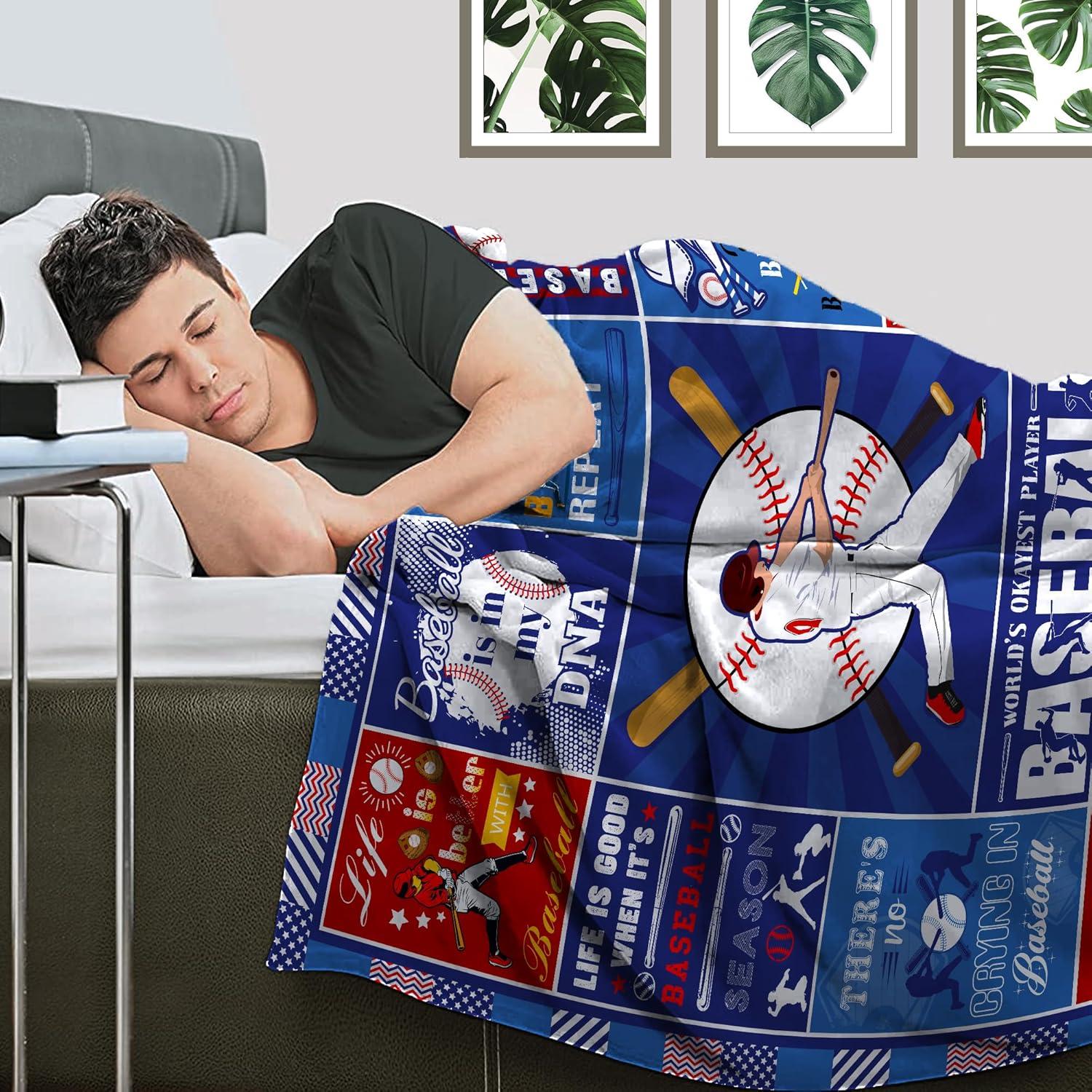 Manta de béisbol Franela Wowpull 127x102cm Regalo Ideal