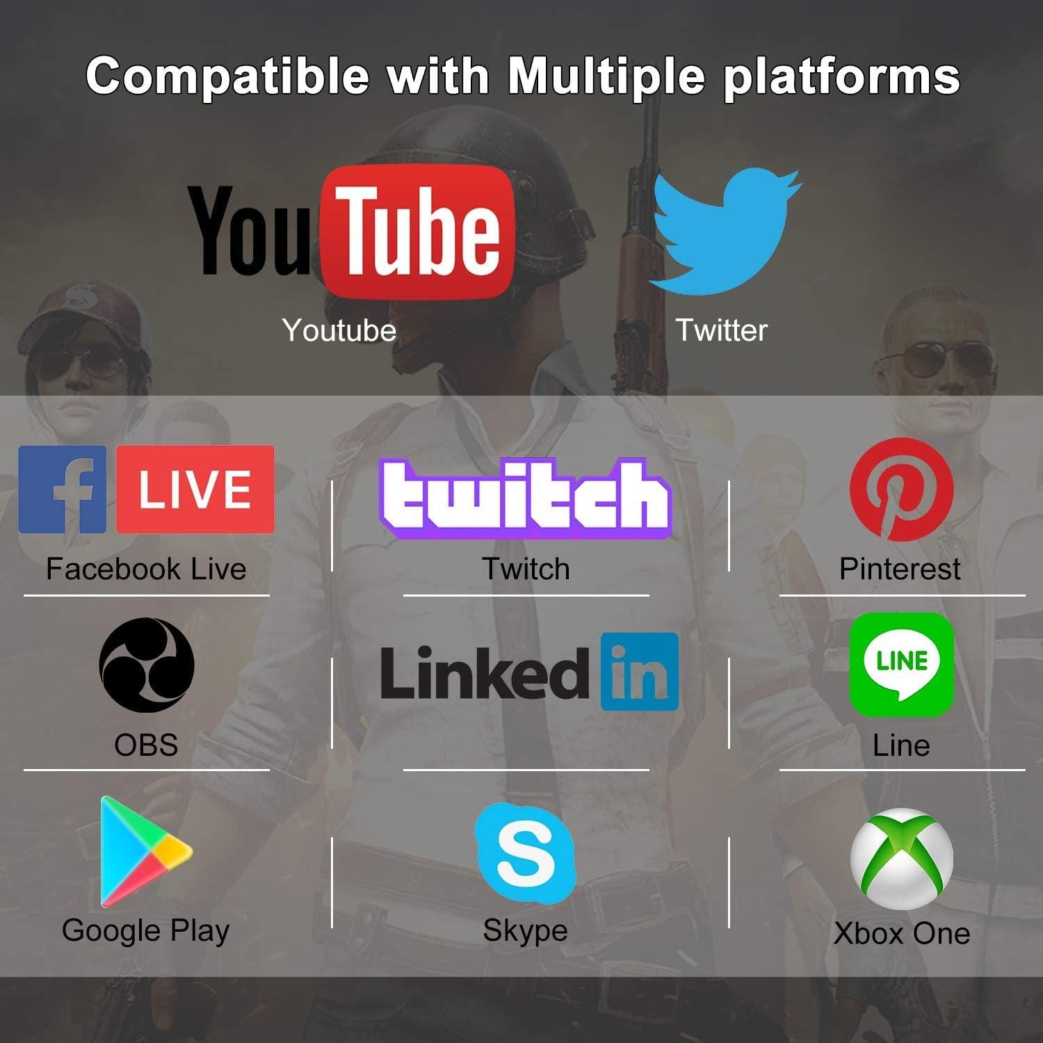 Tarjeta de Captura HDMI 4K Rybozen V316B-FR 1080P 60FPS