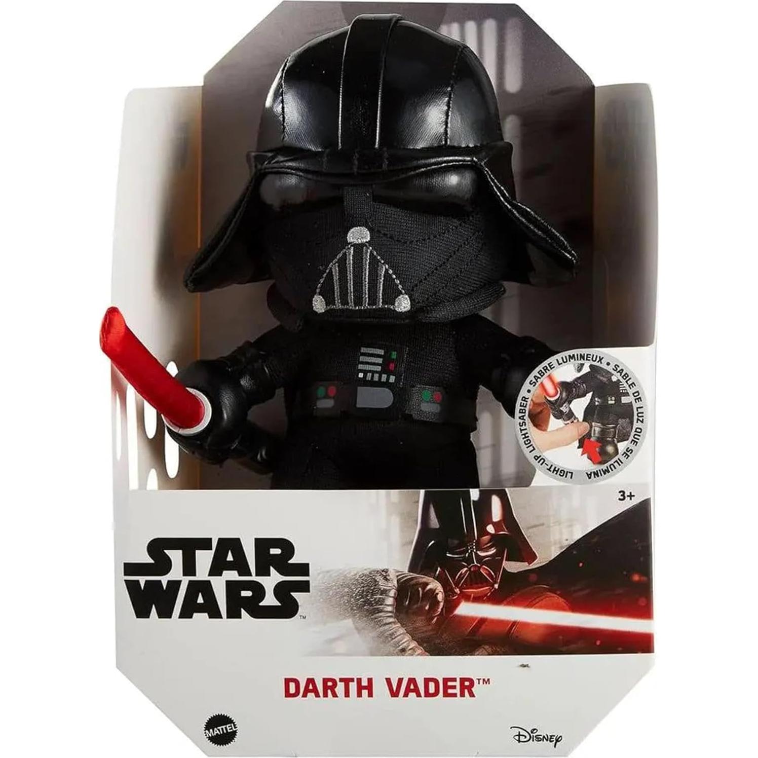 Personaje de Peluche Darth Vader Mattel 19.05 cm con Sable de Luz
