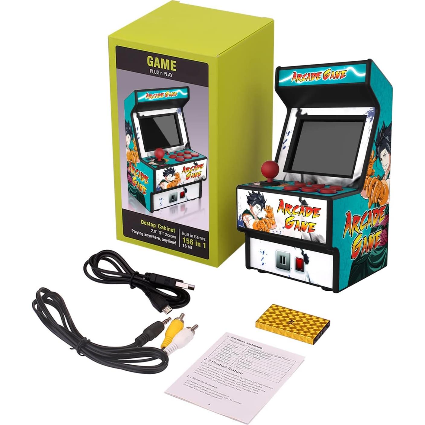 Máquina de Arcade Mini Golden Security 156 Juegos Portátil