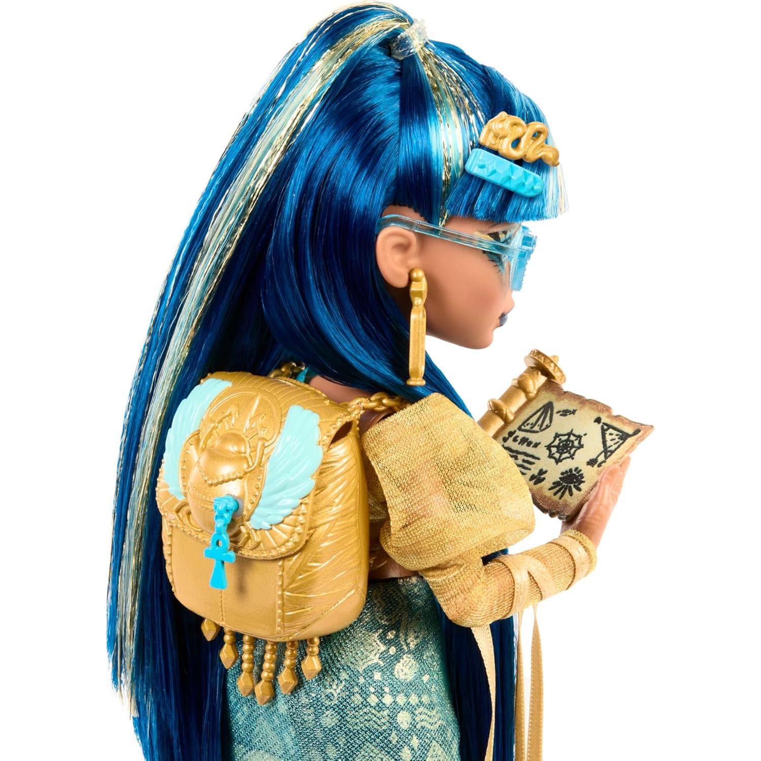 Muñeca Cleo De Nile Monster High con Cobra Hissette y Accesorios