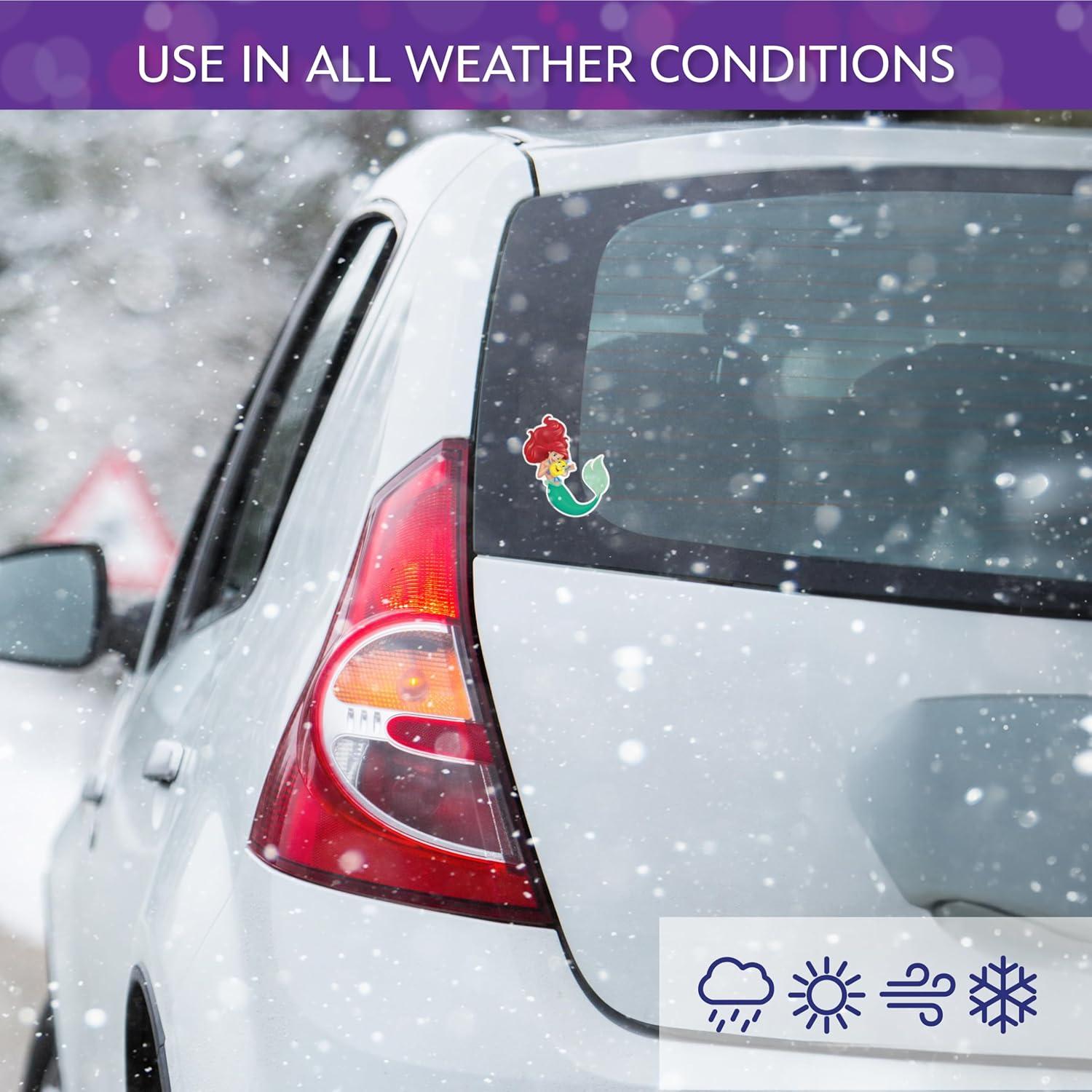 Set de 3 Calcomanías Disney La Sirenita - Ariel, Flounder, Sebastián