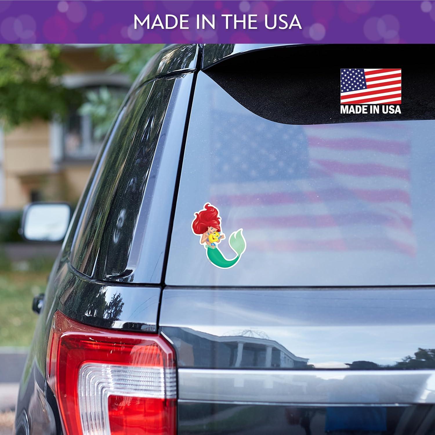 Set de 3 Calcomanías Disney La Sirenita - Ariel, Flounder, Sebastián