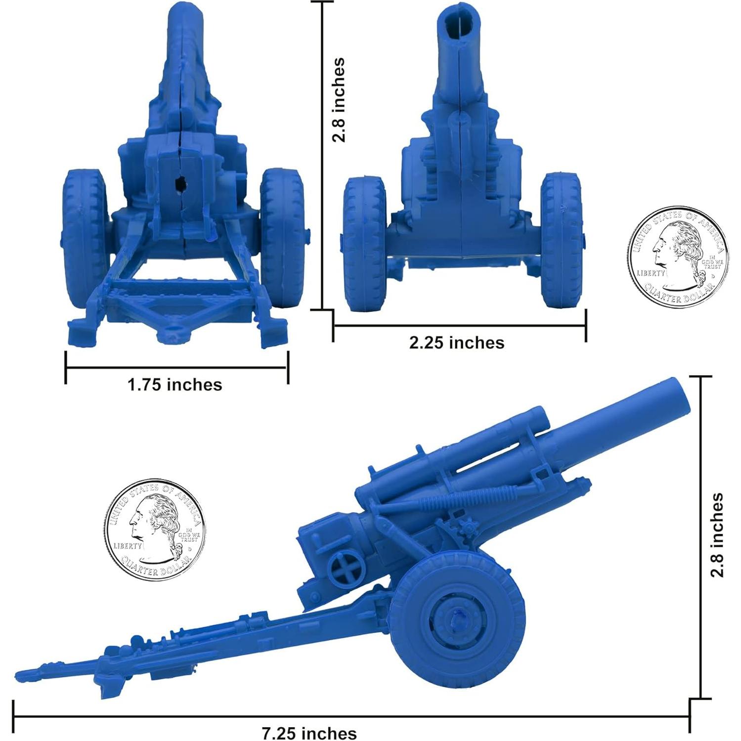 Conjunto de Artillería de Campo BMC Clásico Azul 3 Piezas
