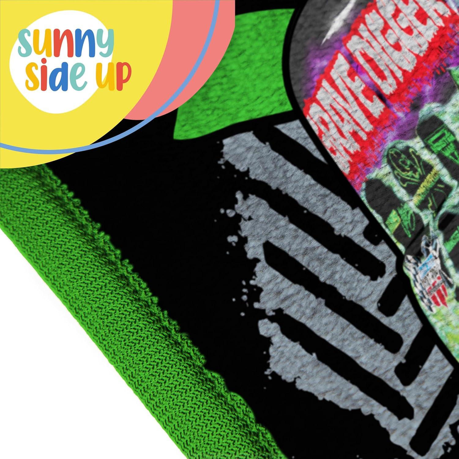 Manta de Viaje de Peluche Sunny Side Up 101.6x127 cm Monster Jam