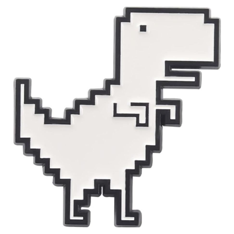 Pin de Esmalte Dinosaurio Pixel PUYA - Joyería Divertida 5cm