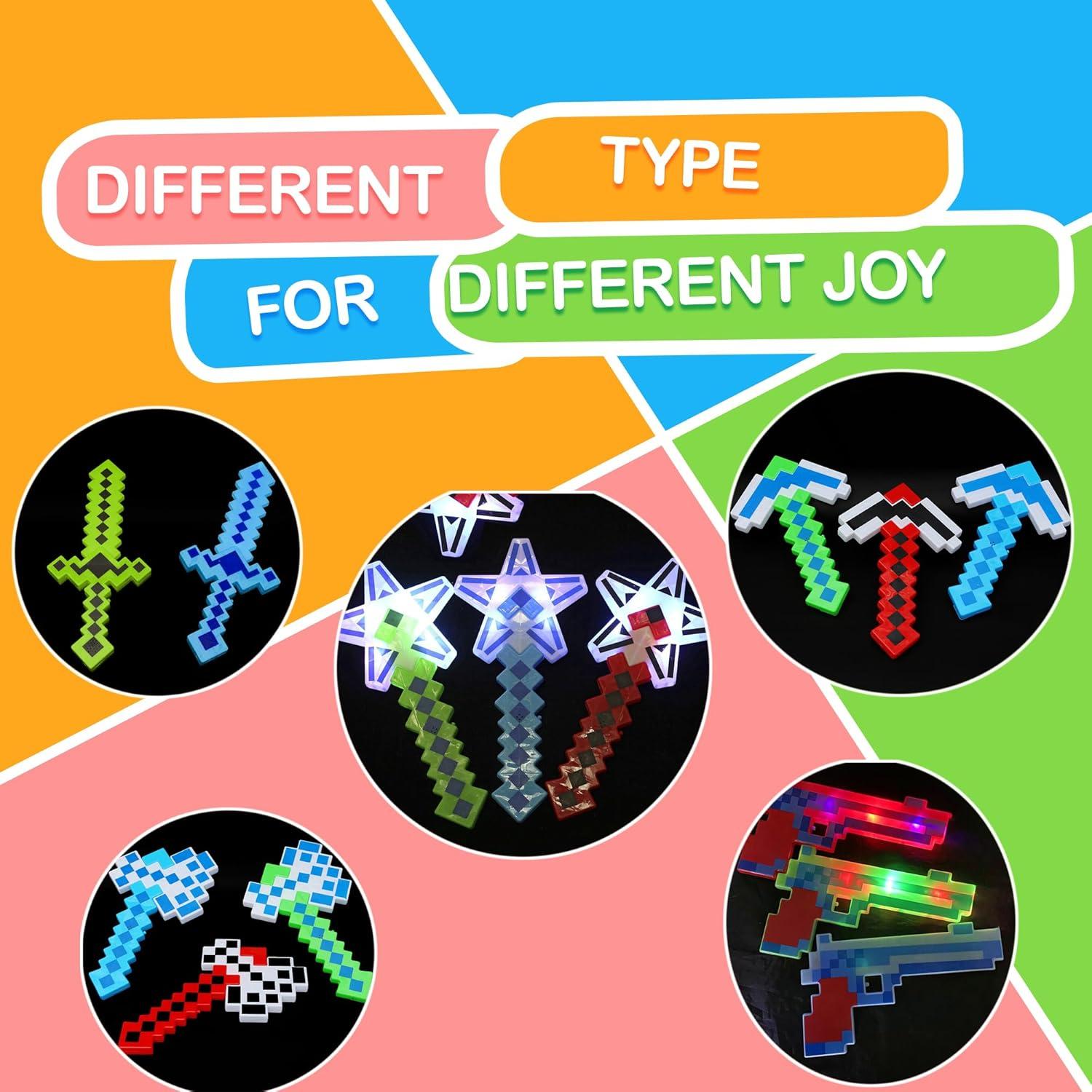 Juego de 5 Espadas LED Pixel Mushroomcase - Azul