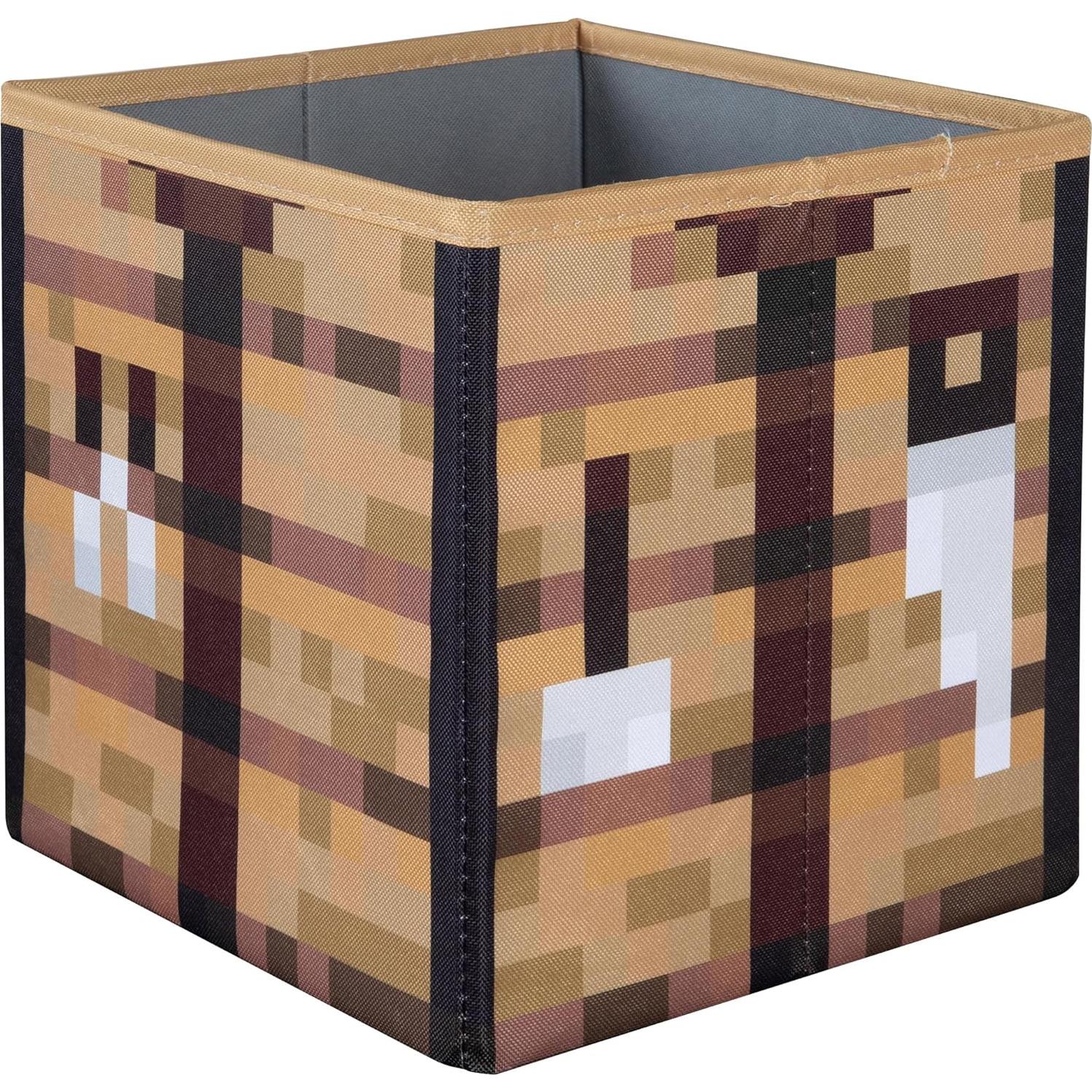 Cajas de Almacenamiento de Tela Phoenix - Minecraft 2pc - Creeper y Mesa de Trabajo 27x27x27cm