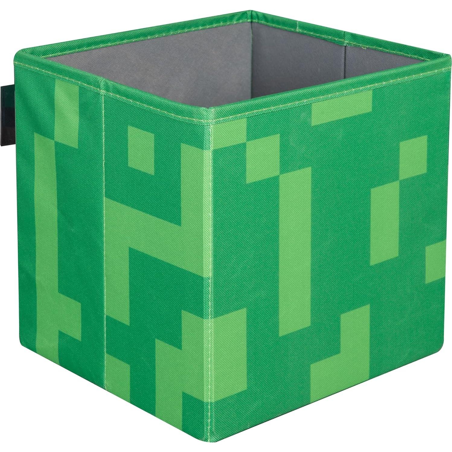 Cajas de Almacenamiento de Tela Phoenix - Minecraft 2pc - Creeper y Mesa de Trabajo 27x27x27cm