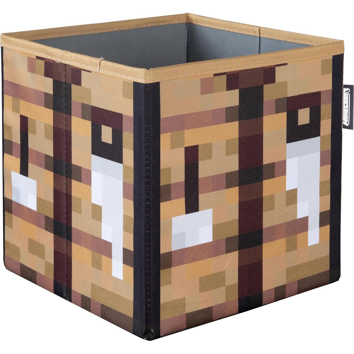Cajas de Almacenamiento de Tela Phoenix - Minecraft 2pc - Creeper y Mesa de Trabajo 27x27x27cm