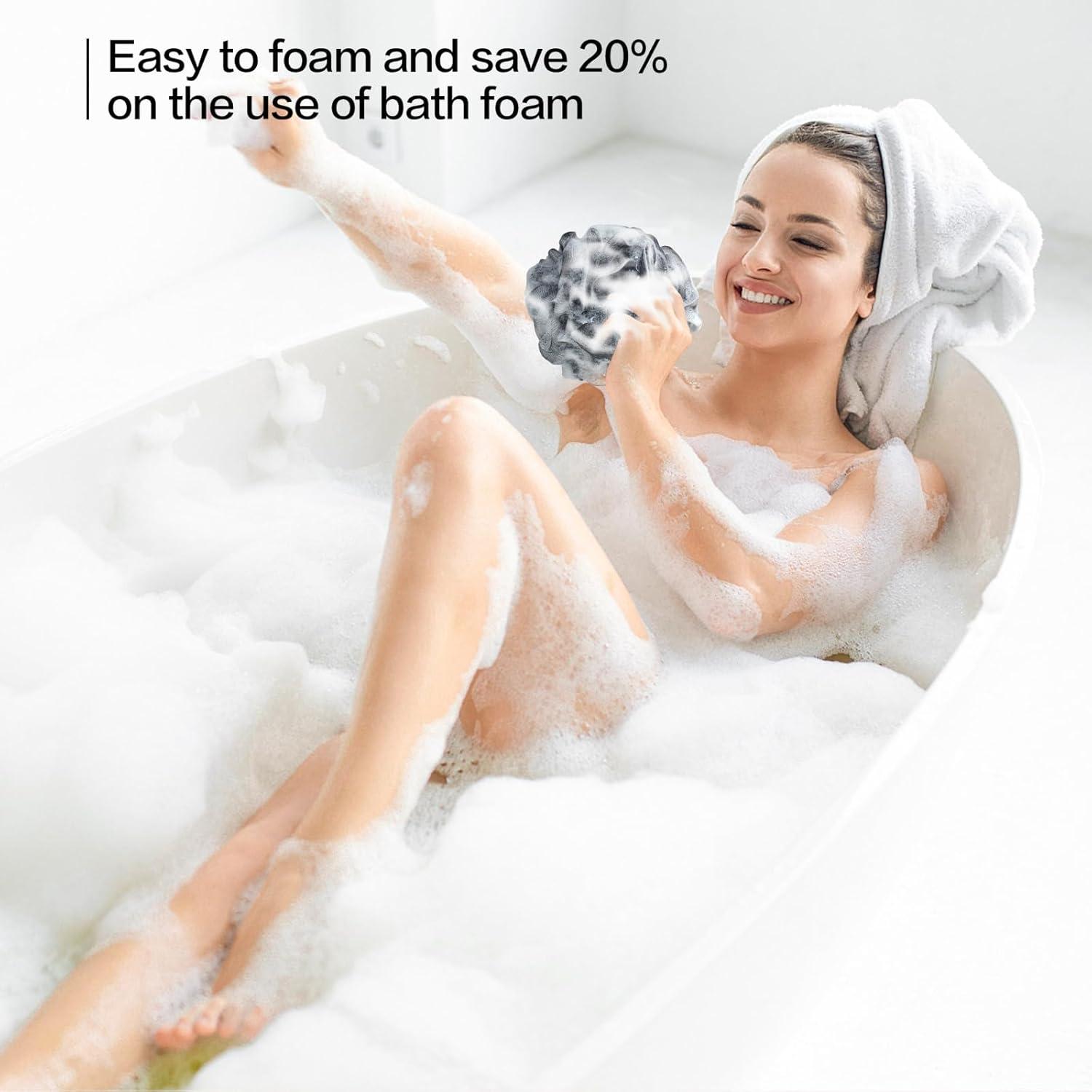 Esponja de Baño Loofah Fishent 4 Piezas Suave Exfoliante 50g