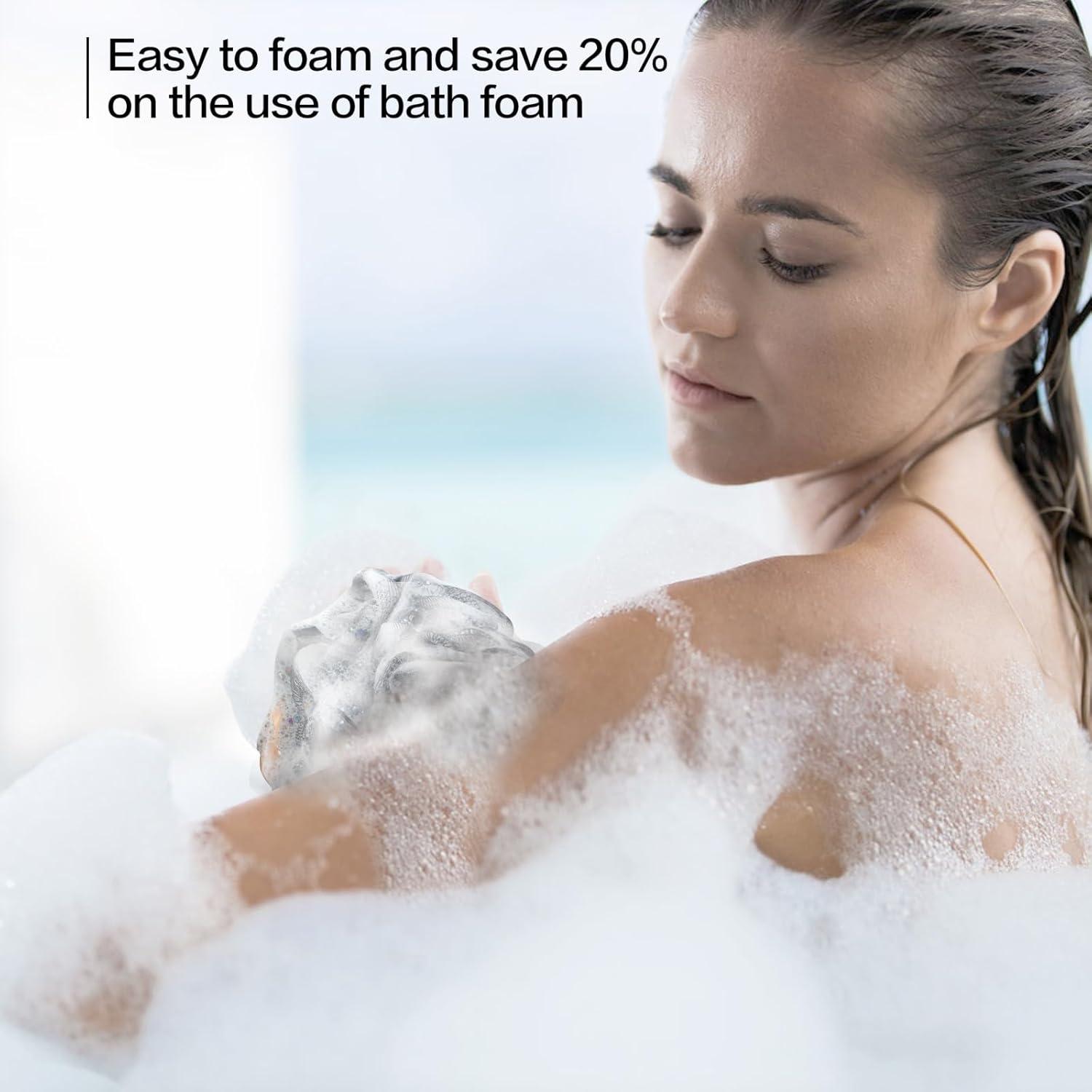 Esponja de Baño Loofah Fishent 4 Piezas Suave Exfoliante 50g