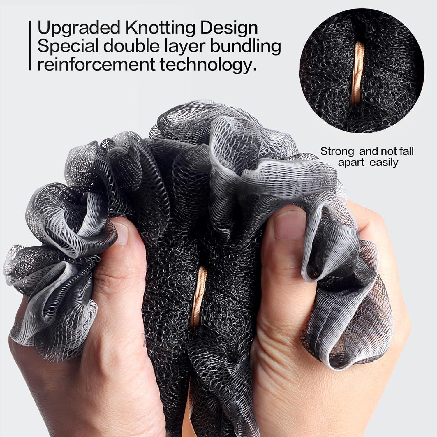 Esponja de Baño Loofah Fishent 4 Piezas Suave Exfoliante 50g