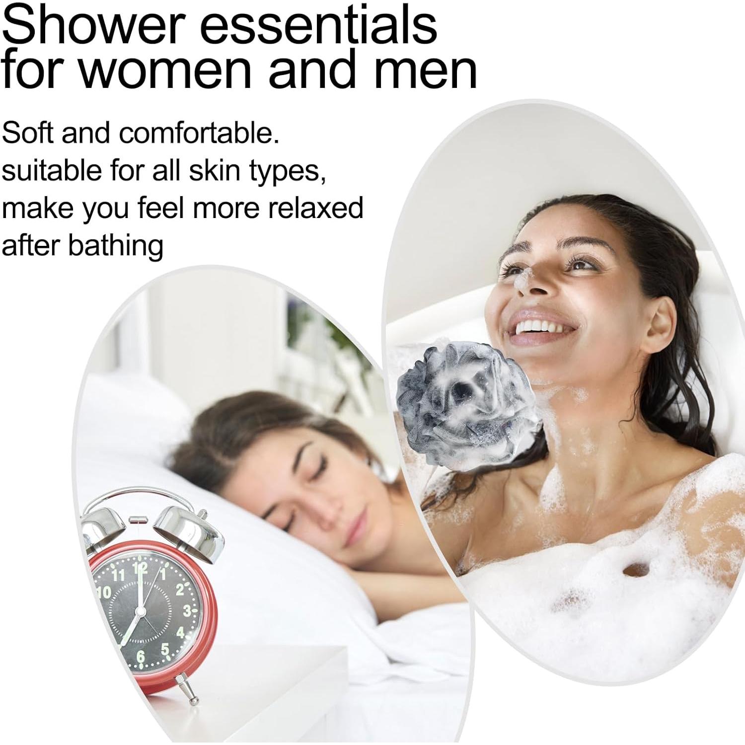 Esponja de Baño Loofah Fishent 4 Piezas Suave Exfoliante 50g