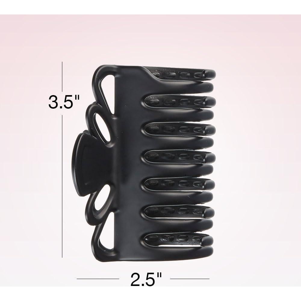 Scunci by Conair claw clips for thick hair - hair accessories for women- claw clip - for all hair types - trendy hair accessories -Black- 1 Count