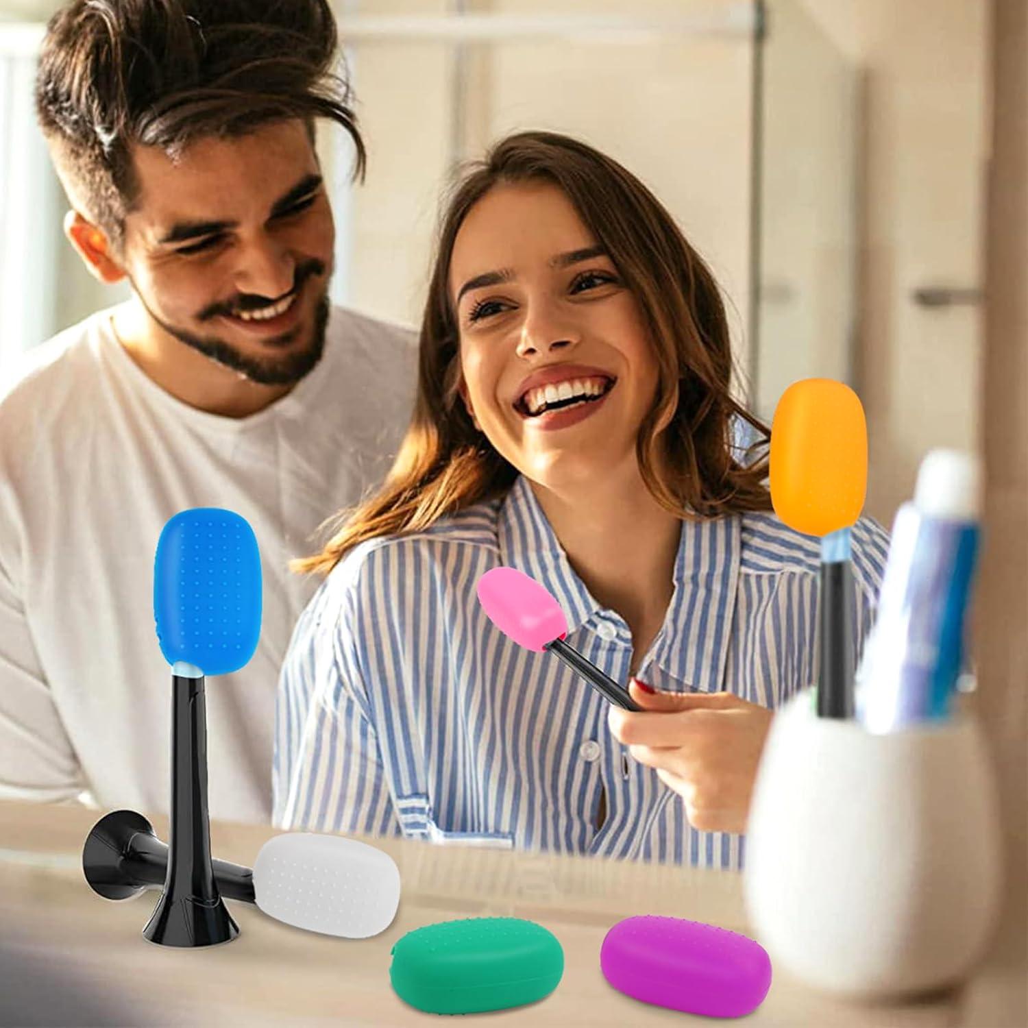 Hooqict 6 Cubiertas de Cepillo de Dientes Silicona 4.3 cm