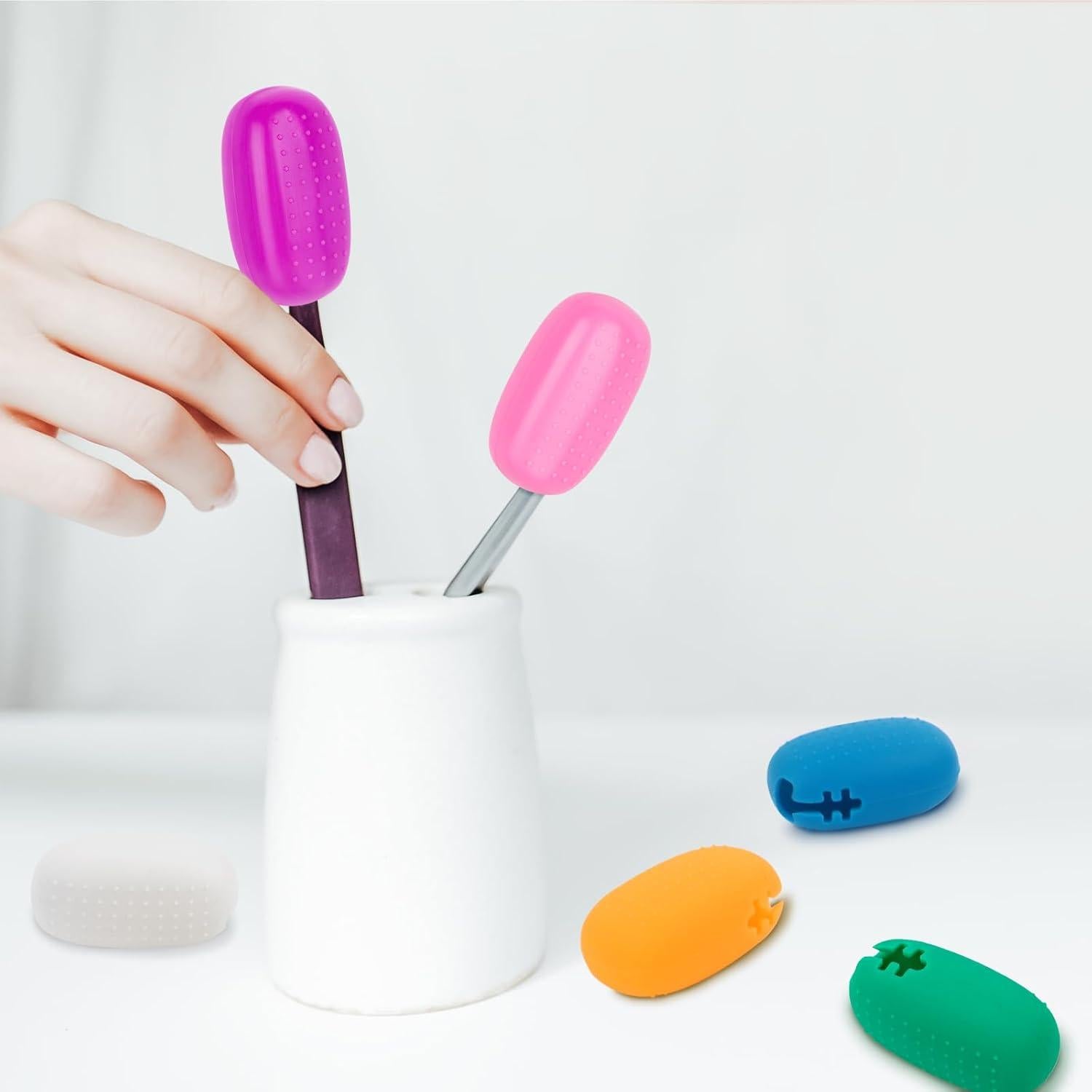 Hooqict 6 Cubiertas de Cepillo de Dientes Silicona 4.3 cm