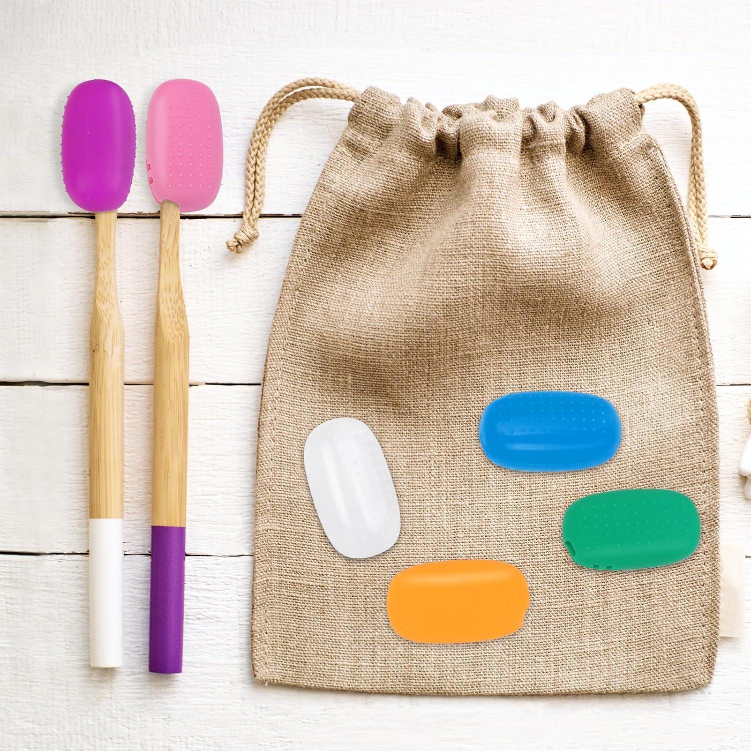 Hooqict 6 Cubiertas de Cepillo de Dientes Silicona 4.3 cm