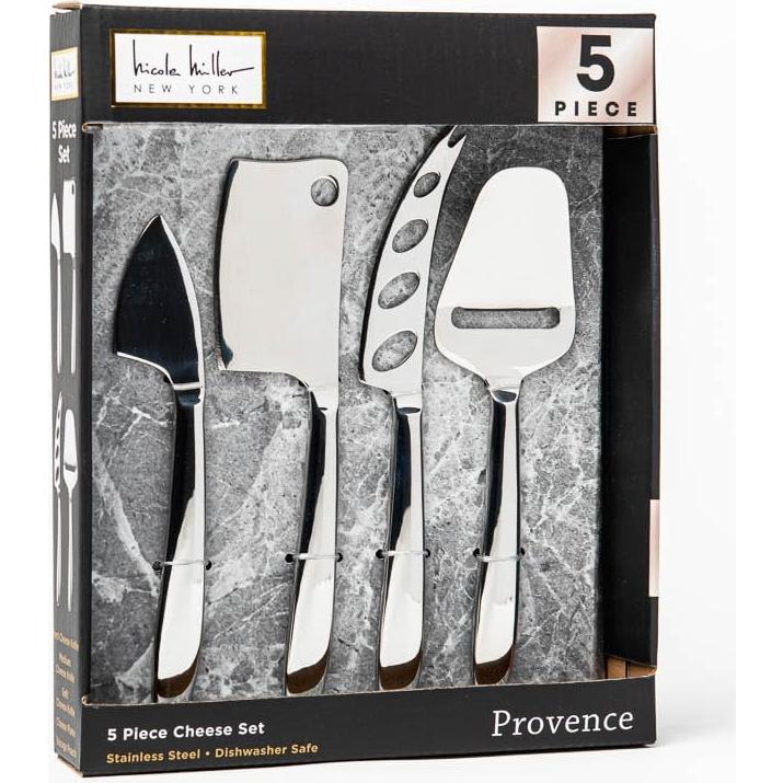 Conjunto de cuchillos para queso Nicole Miller 4 piezas acero