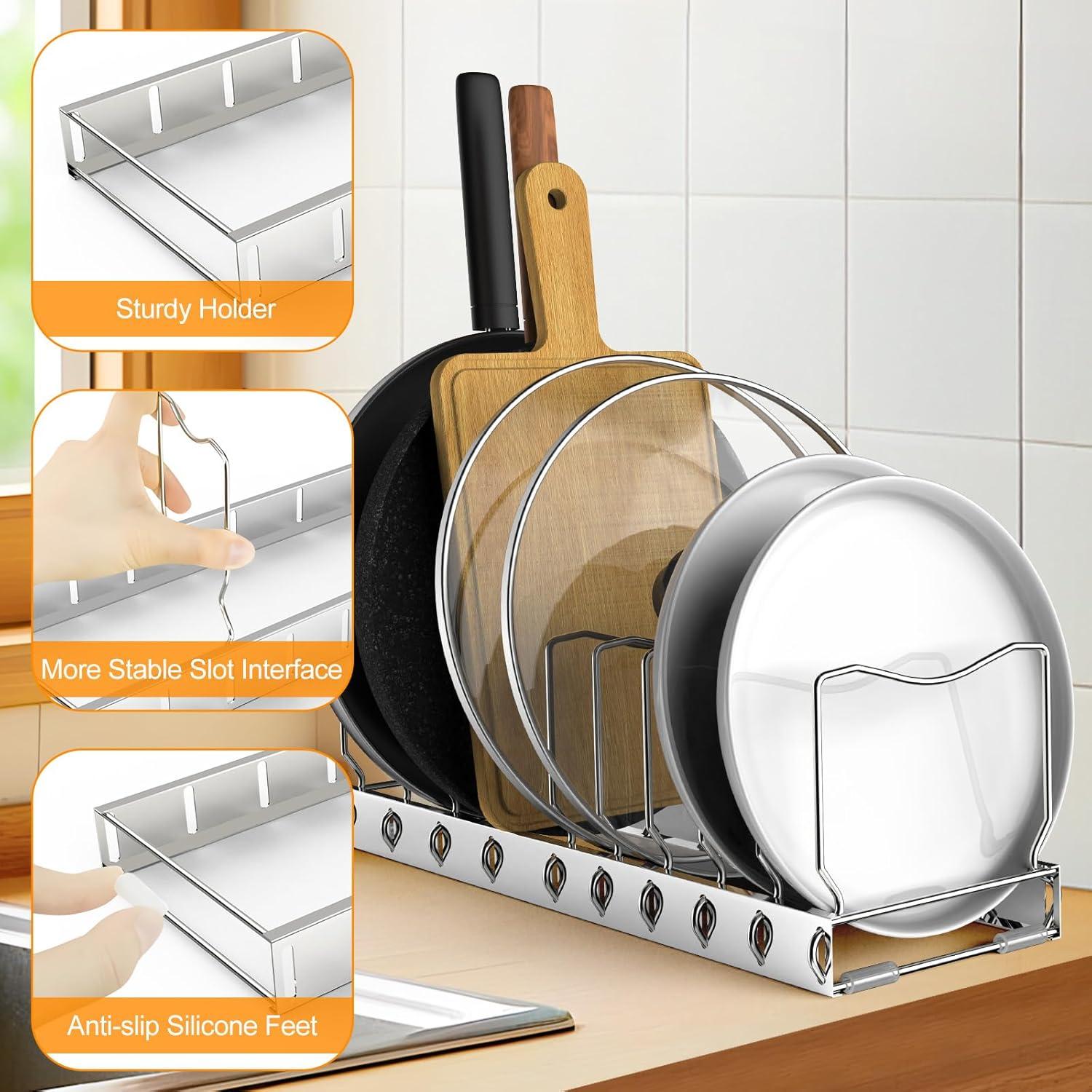 Organizador de Sartenes FLSEPAMB Desmontable 32.1x10.8cm