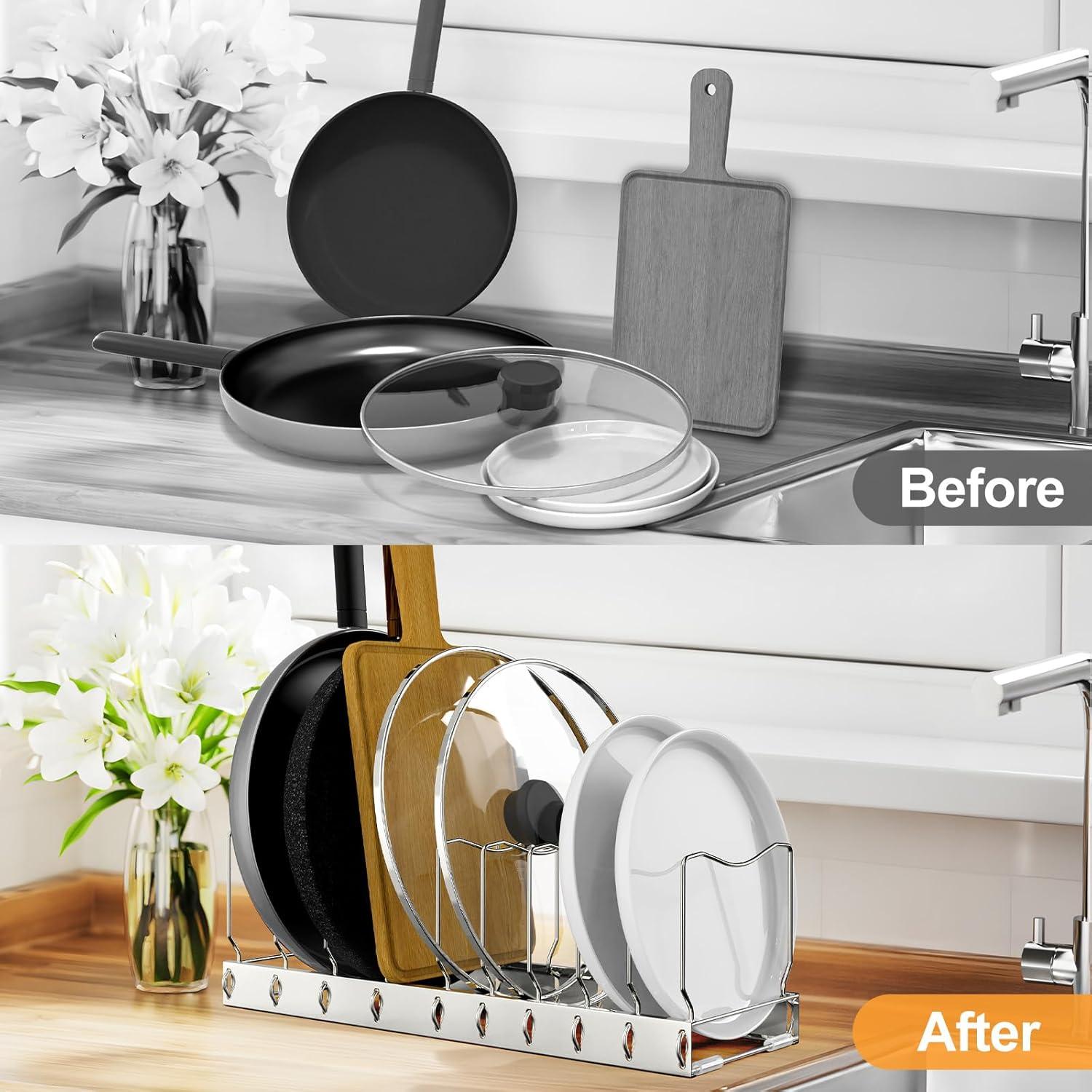 Organizador de Sartenes FLSEPAMB Desmontable 32.1x10.8cm