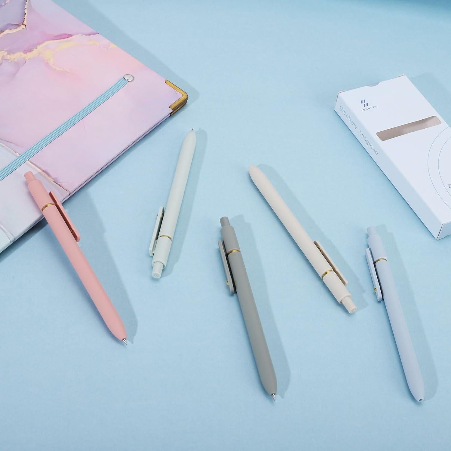 Bolígrafos de Gel Ddaowanx 0.5mm Retráctiles Multicolor - 6 Pcs