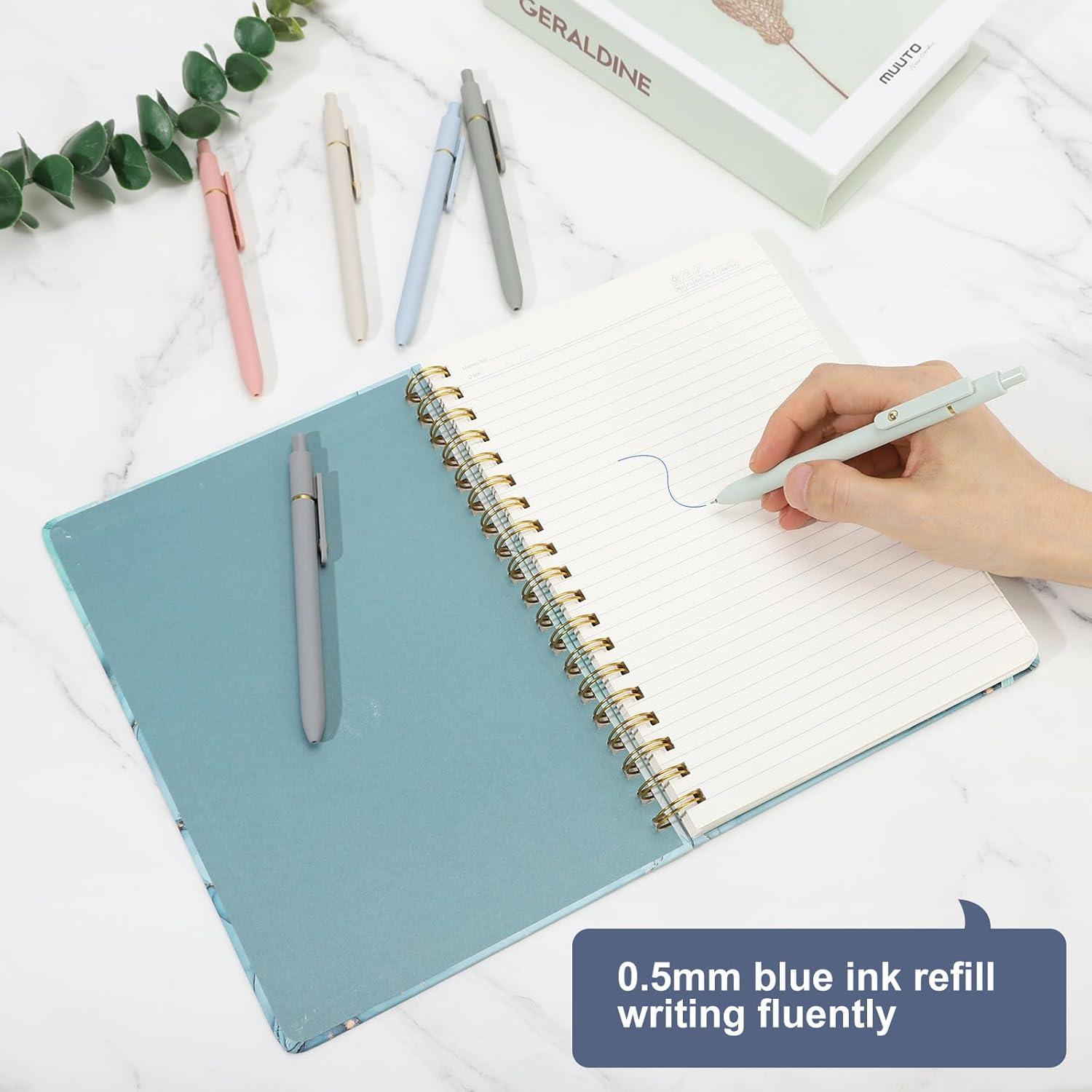 Bolígrafos de Gel Ddaowanx 0.5mm Retráctiles Multicolor - 6 Pcs