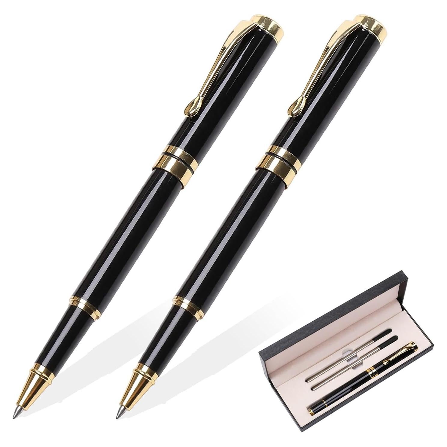 Bolígrafos de lujo YIVONKA con recargas - 0.5mm negro