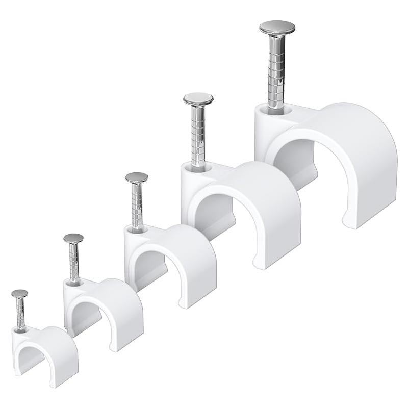 Clips de Cable Ancho Jadaol 250 Piezas 4-10mm para Organización